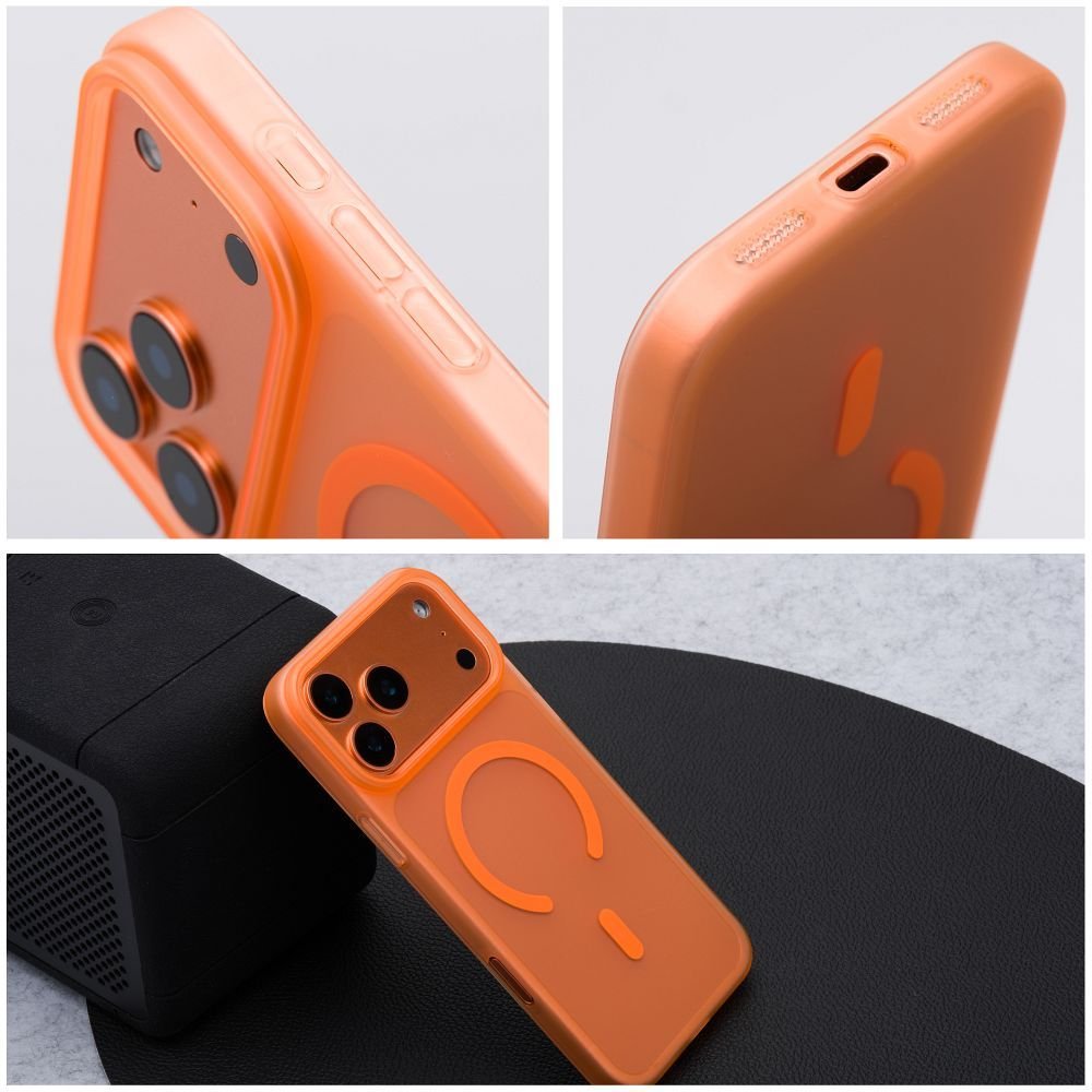 Case for iPhone 17 PRO MAX Go Orange compatible with MagSafe orange | Tech A Break