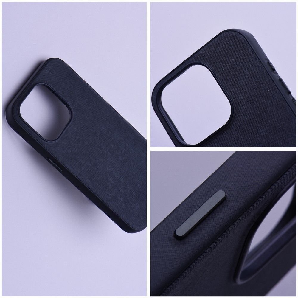 Case for iPhone 14 PLUS Woven Mag Cover compatible with MagSafe black | Tech A Break