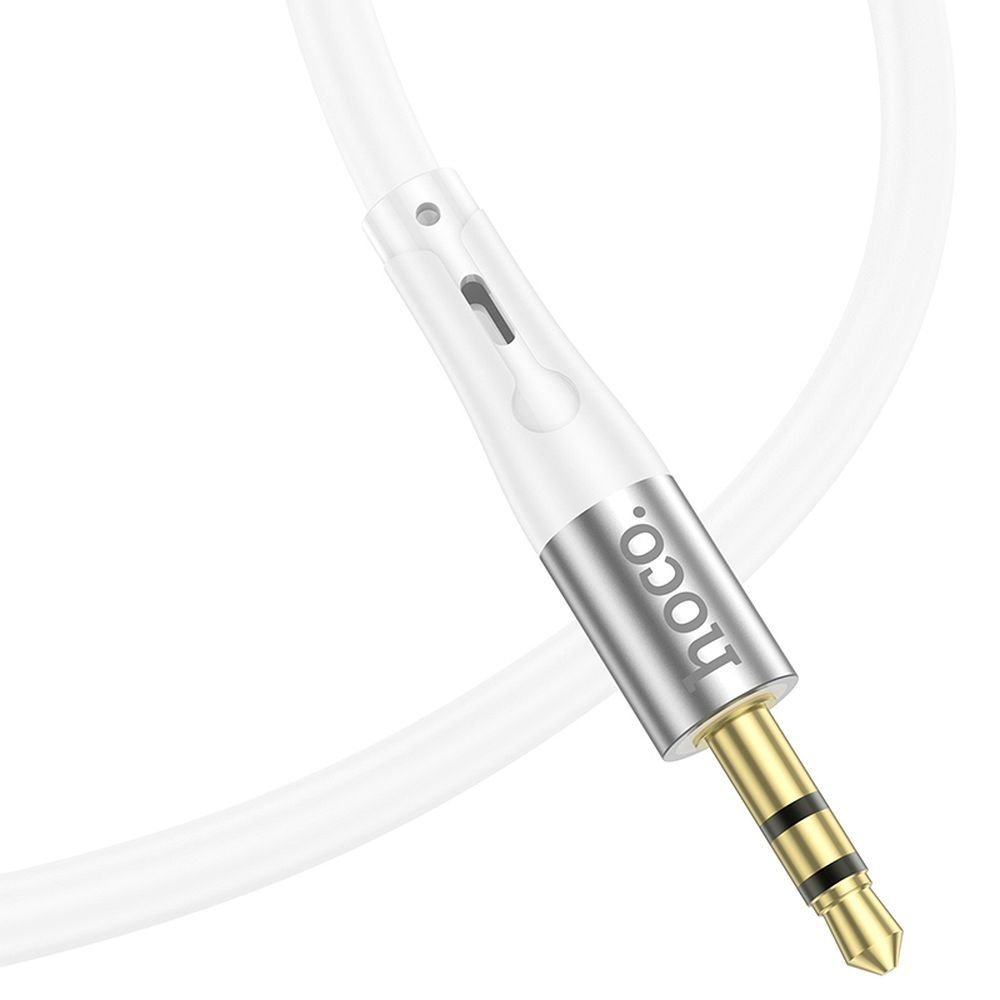 Cable AUX Jack 3,5 mm to Lightning Hoco 1 m UPA22 white | Tech A Break