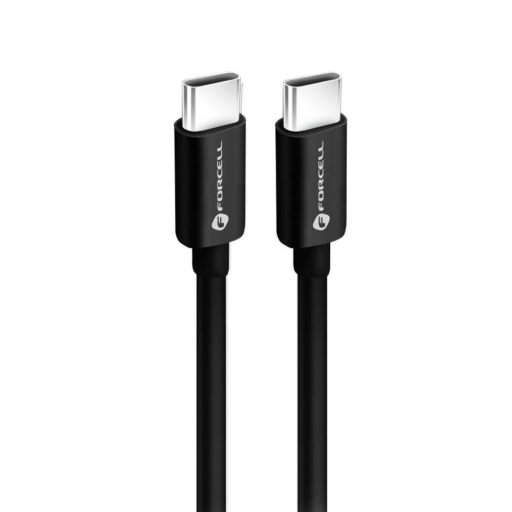 Cable USB C to USB C Forcell F-Energy QC4.0 PD 3A 60W 0,5 m C338 black | Tech A Break