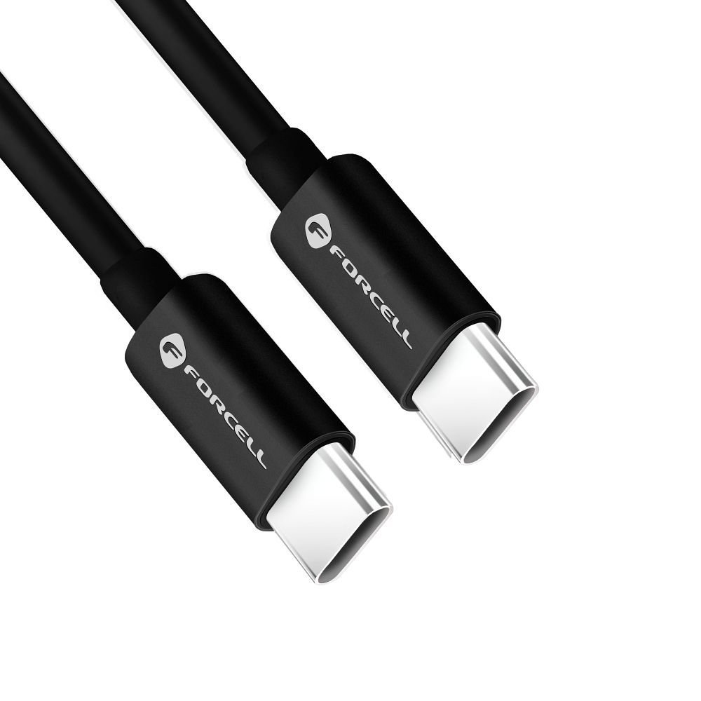 Cable USB C to USB C Forcell F-Energy QC4.0 PD 3A 60W 0,5 m C338 black | Tech A Break