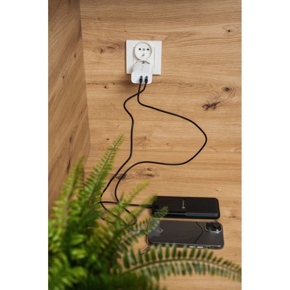 Cable USB C to USB C Forcell F-Energy QC4.0 PD 3A 60W 0,5 m C338 black | Tech A Break