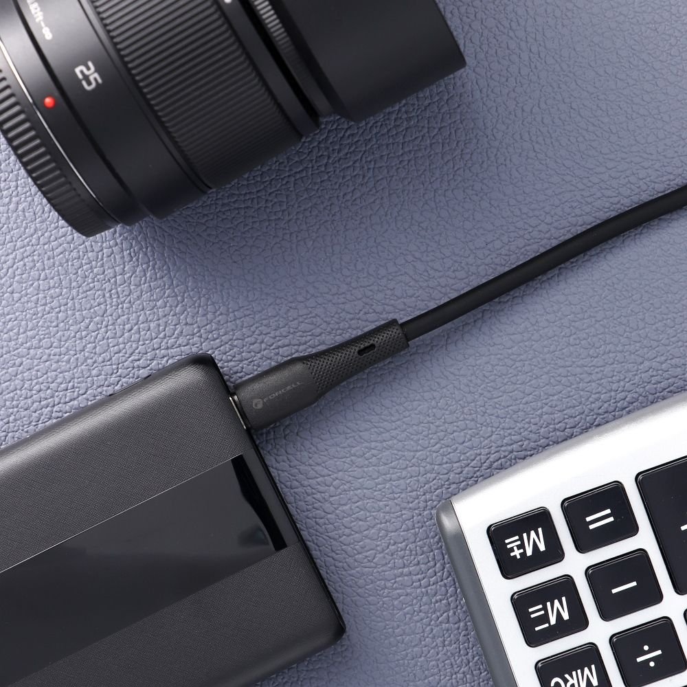 Cable USB C to USB C Forcell F-Energy QC4.0 PD 3A 60W Silicone 1 m C344 black | Tech A Break