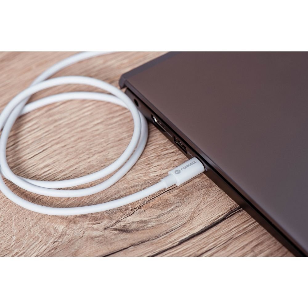 Cable USB C to USB C Forcell F-Energy QC4.0 PD 5A 100W 1 m C339 white | Tech A Break