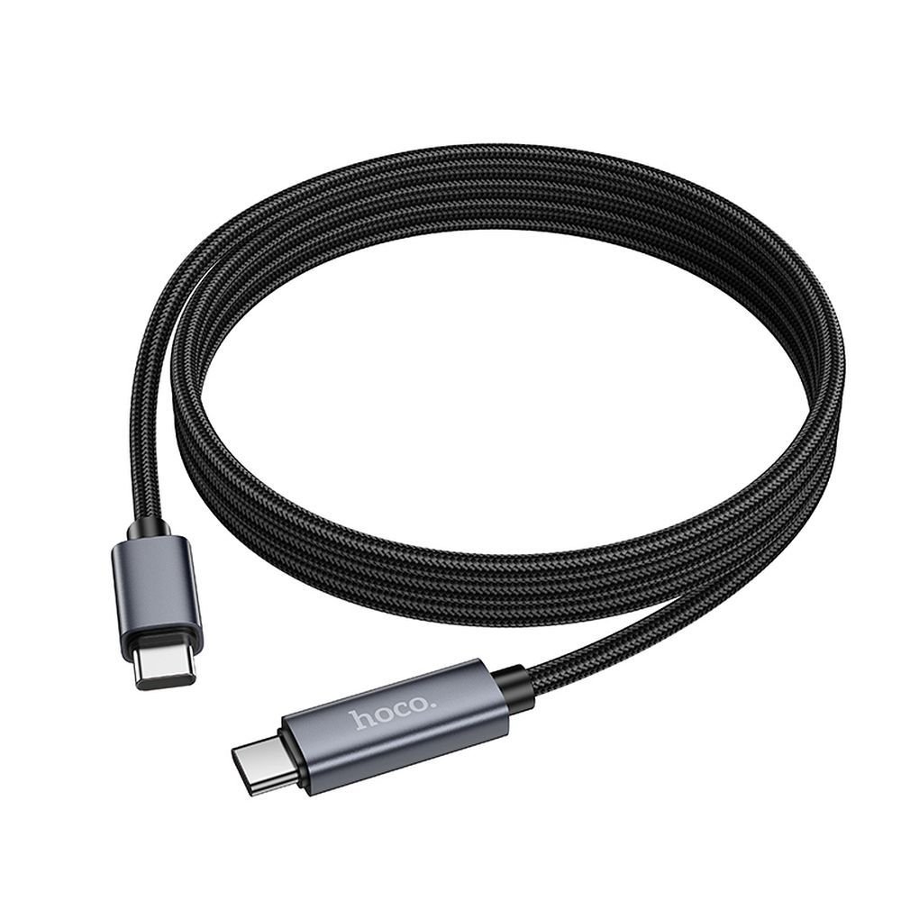 Cable USB C to USB C Hoco 3A 60W with display 1 m X112 black | Tech A Break