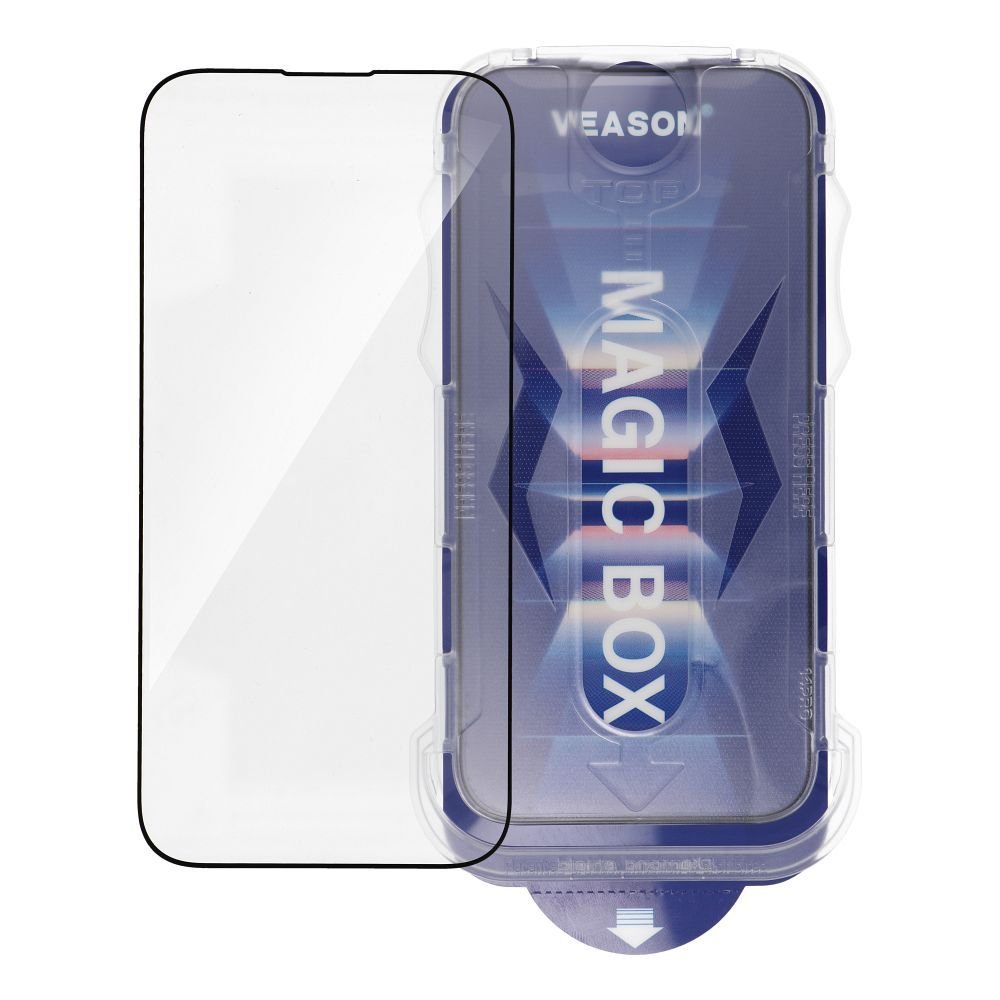 6D Pro Veason Easy-Install Glass + Applicator – for iPhone 16 Plus black | Tech A Break