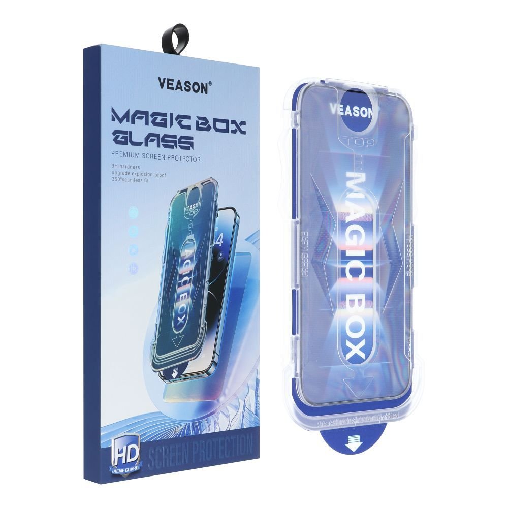 6D Pro Veason Easy-Install Glass + Applicator – for iPhone 17 Air black | Tech A Break