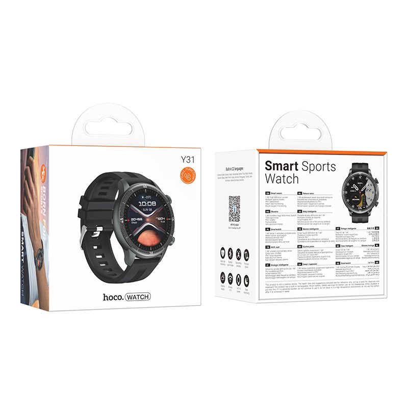 Smartwatch Hoco 1,46` TFT IP67 with call function Y31 black | Tech A Break