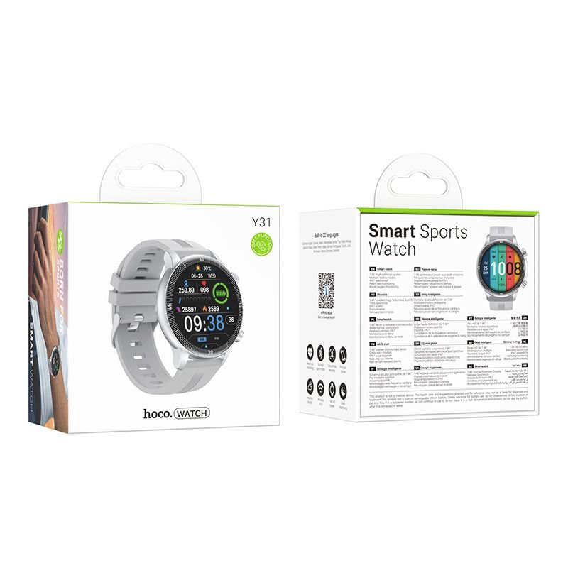 Smartwatch Hoco 1,46` TFT IP67 with call function Y31 silver | Tech A Break
