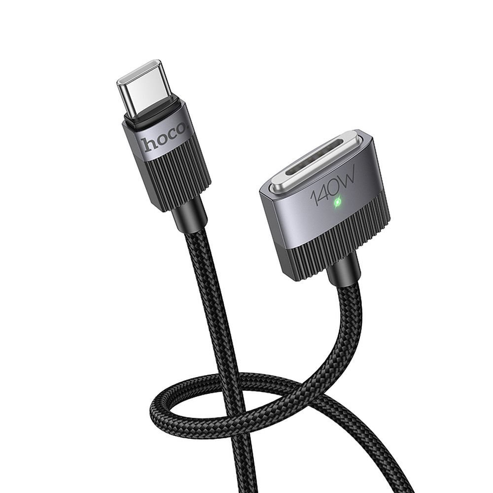 Cable USB C to Mag3 Hoco 5A 140W magnetic 1,8 m U141 black | Tech A Break