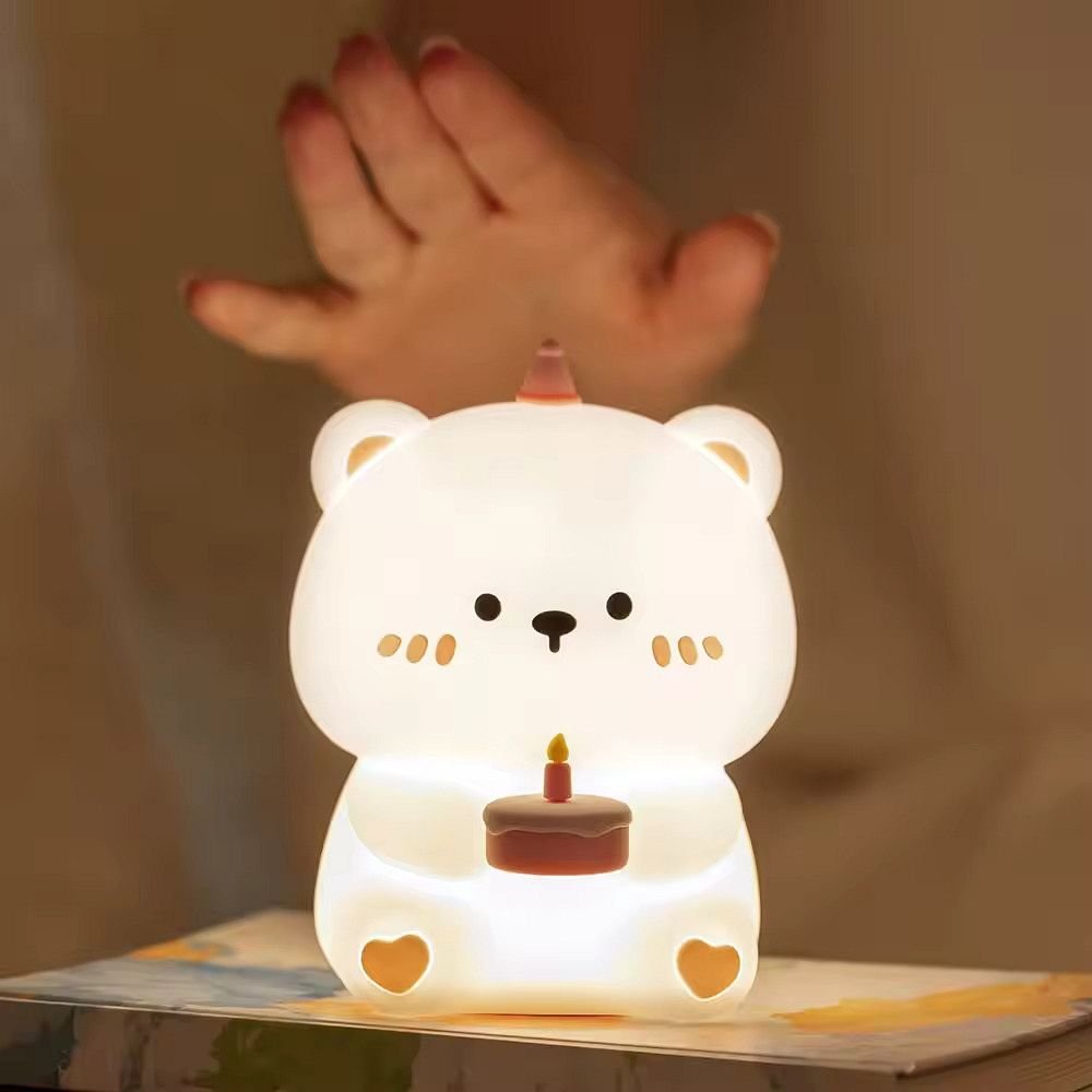 Table lamp bedside birthday teddy bear Art Deco touch style | Tech A Break