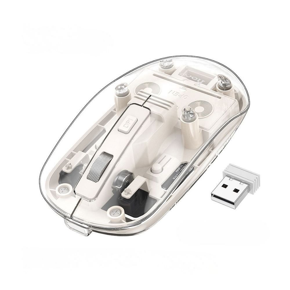 Wireless mouse Hoco 2,4G 1600 dpi GM29 space white | Tech A Break