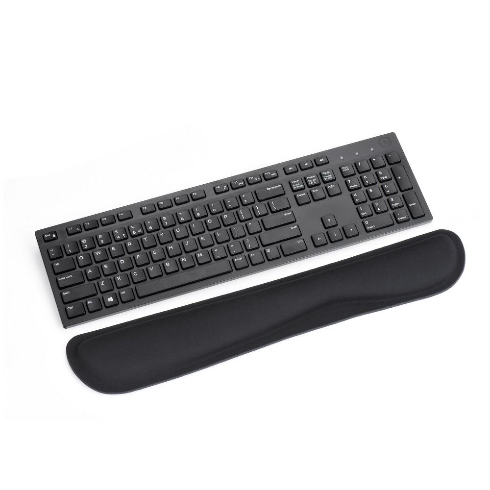 Ergonomic wrist support for keyboard 460 x 85 x 25 mm black | Tech A Break
