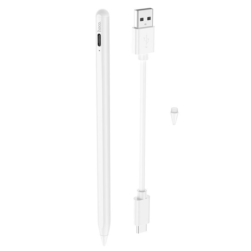 Capacitive pen for tablet active Hoco 130 mAh GM109 white | Tech A Break