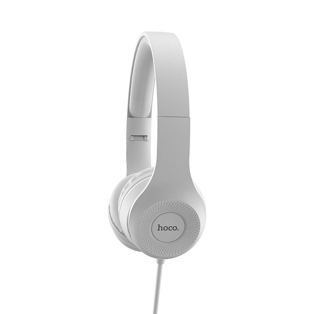Wire headphones Jack 3,5 mm Hoco W21 grey | Tech A Break