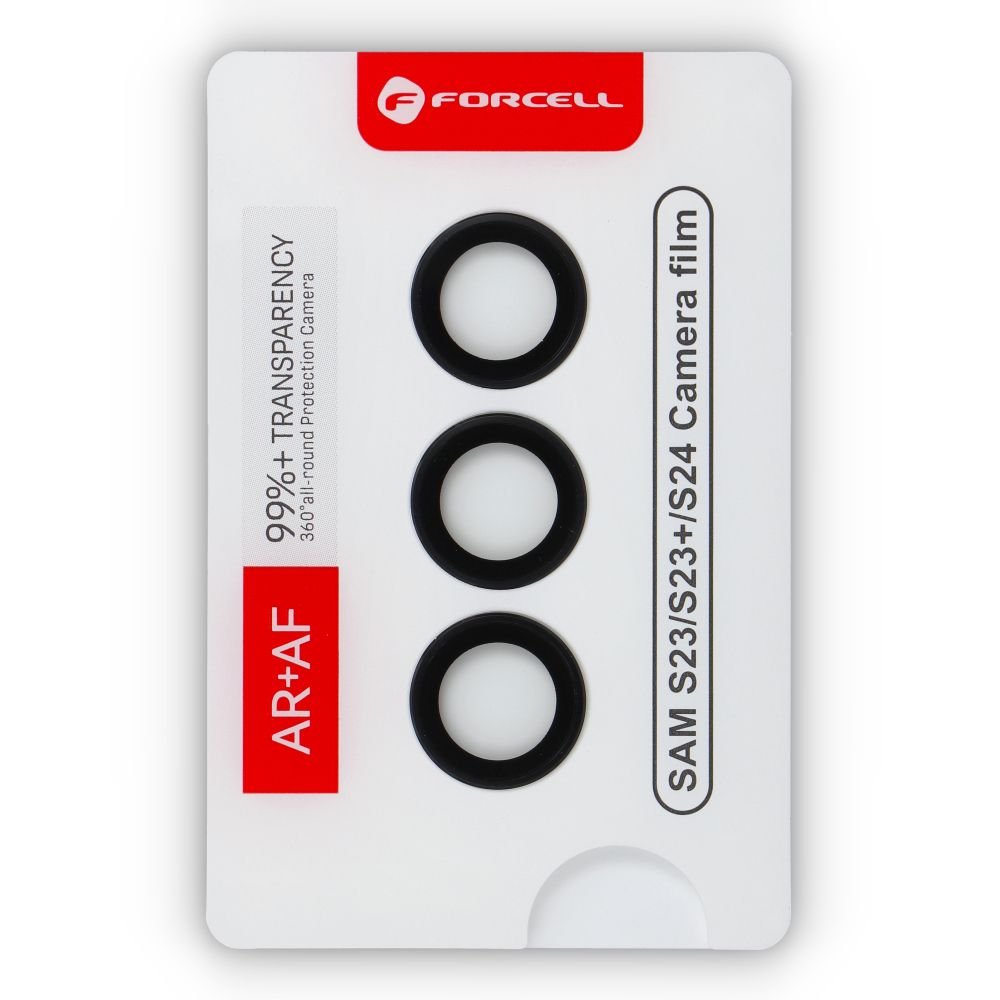 Camera glass to Samsung S23 / S23+ / S24 Forcell Premium black - Image 4