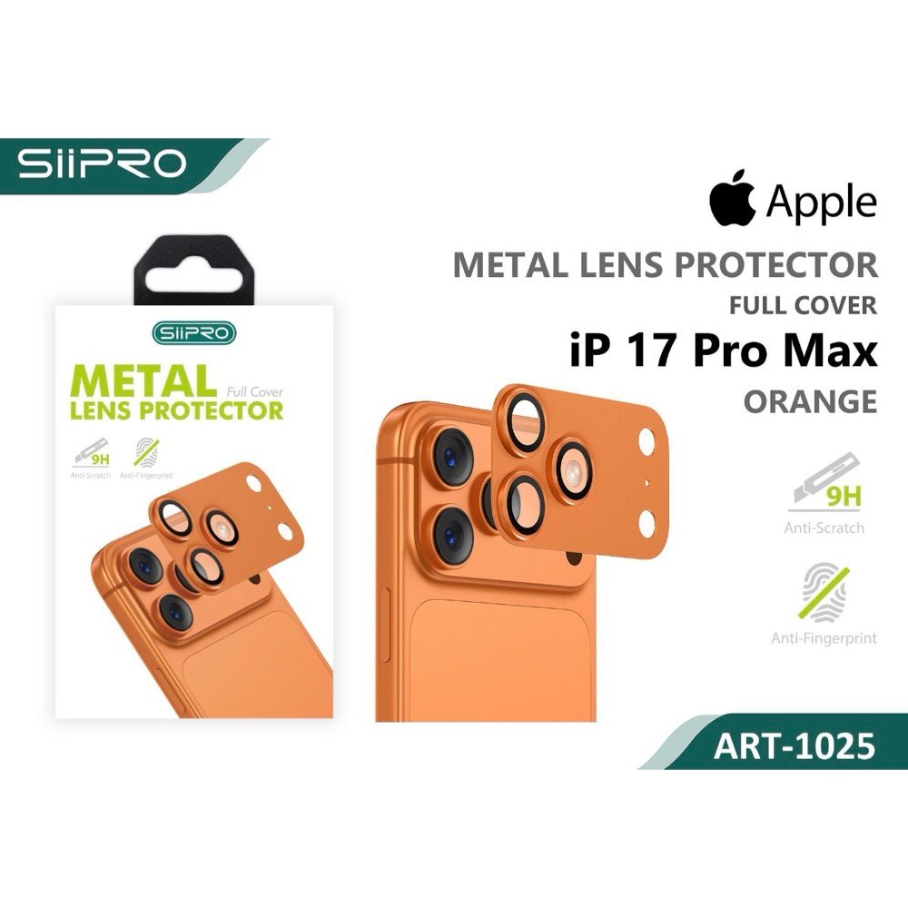 Προστασία Κάμερας iPhone 17 Pro Max Πορτοκαλί