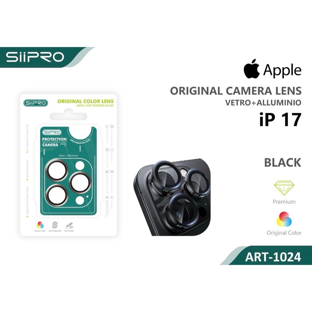 Προστασία Κάμερας iPhone 17 Black