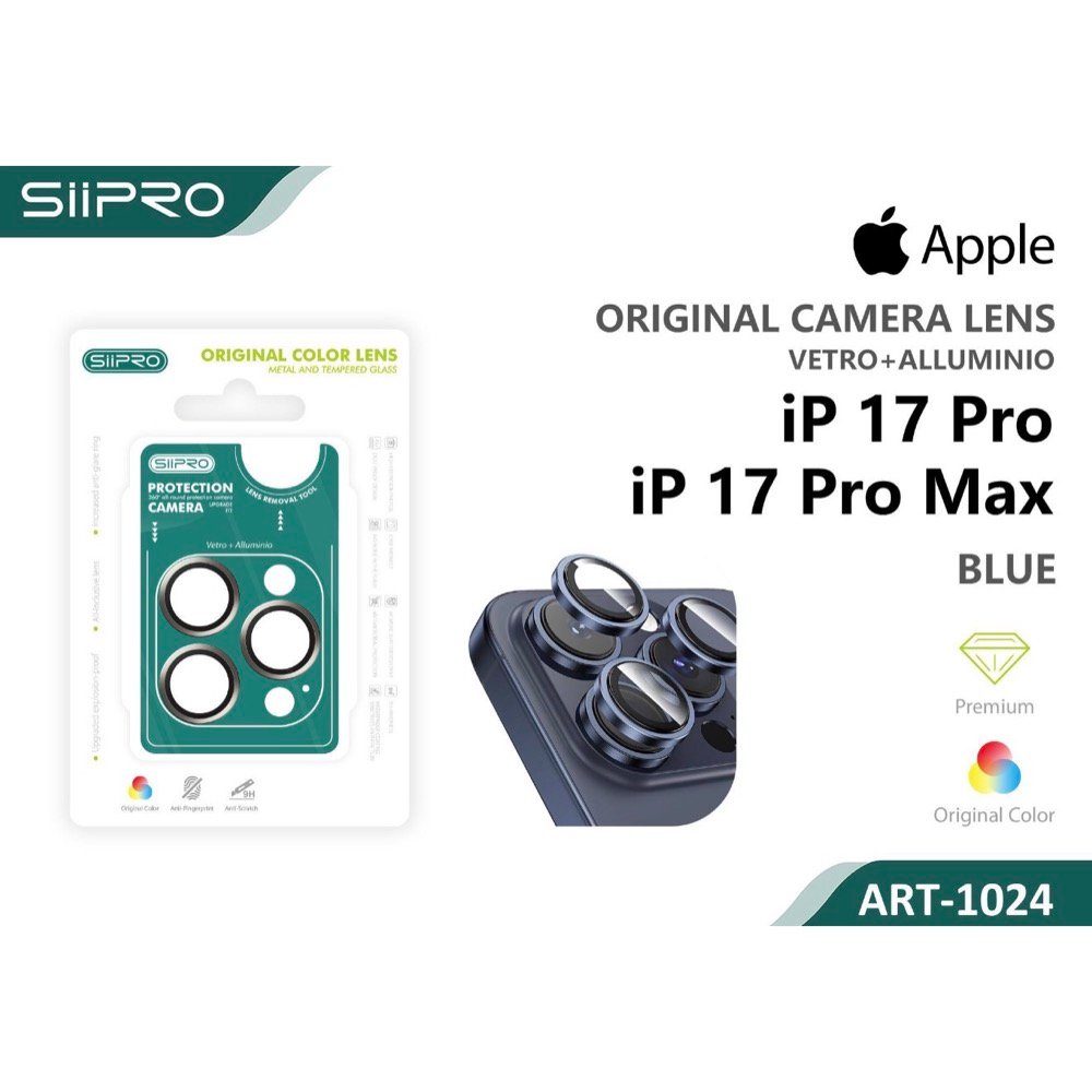Προστασία Κάμερας iPhone 17 Pro/17 Pro Max Blue