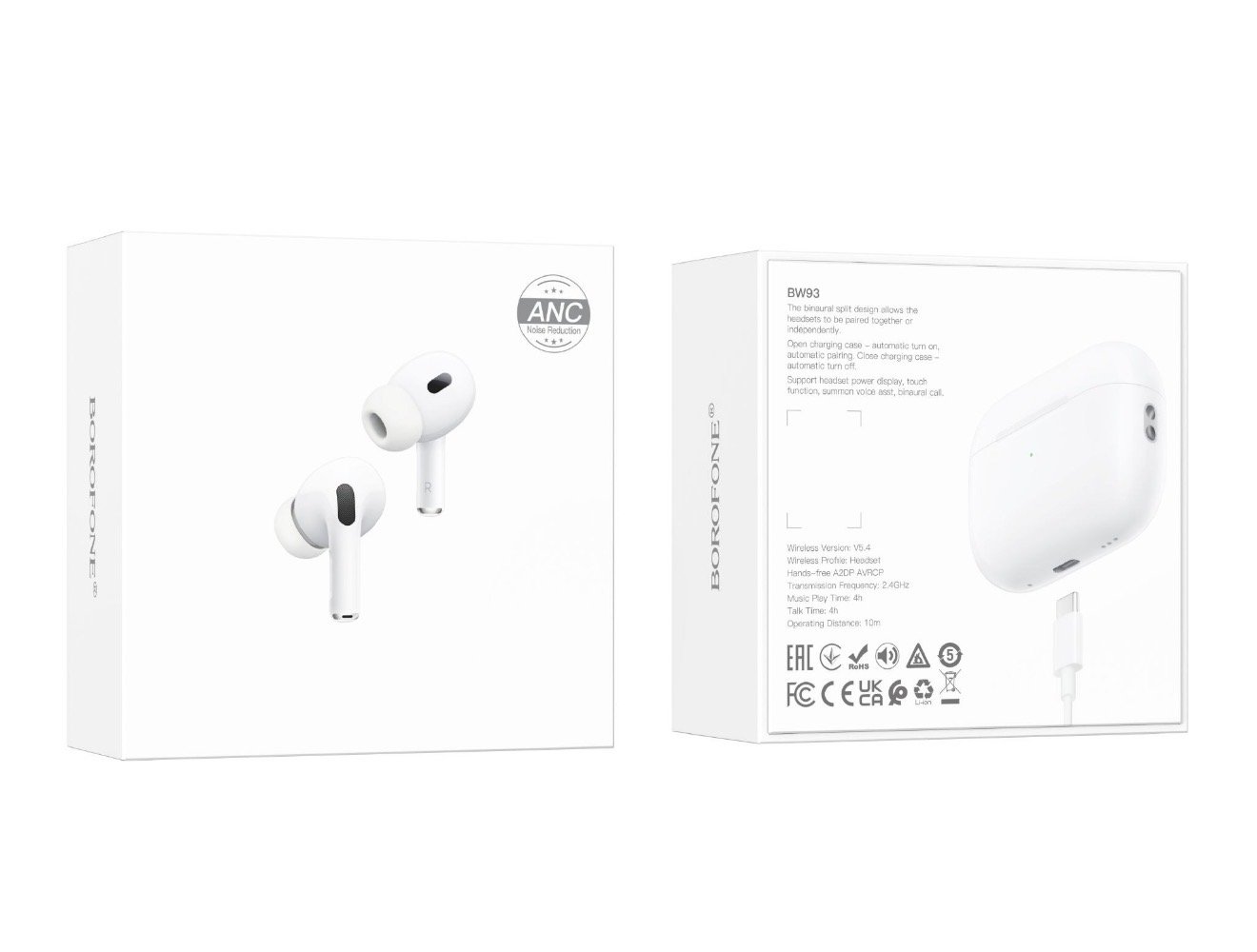 Borofone Pro 2nd Gen wireless earphones - ANC