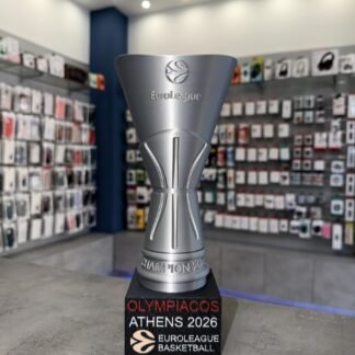 Κύπελλο Euroleague Olympiacos BC 2026 Replica με μαύρη βάση