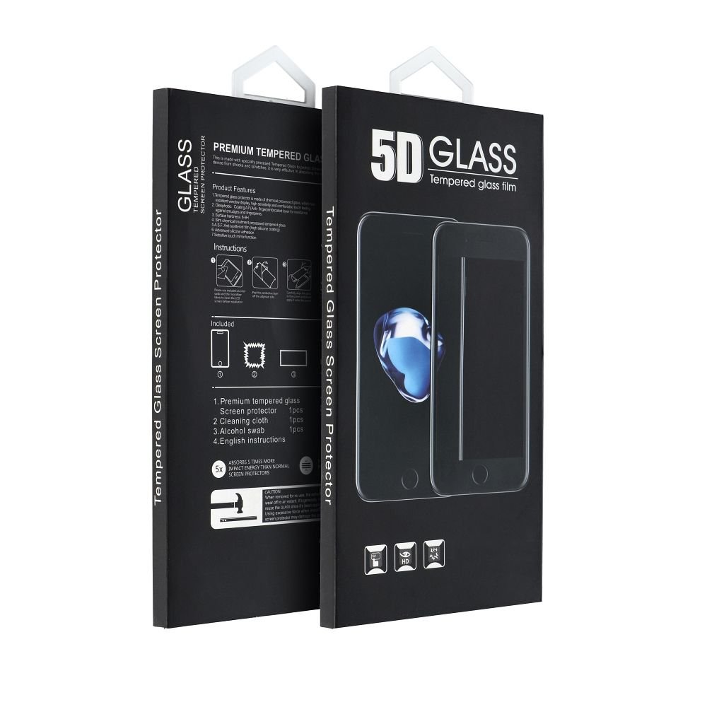 5D Full Glue Tempered Glass - for Samsung Galaxy A06 4G / A06 5G black