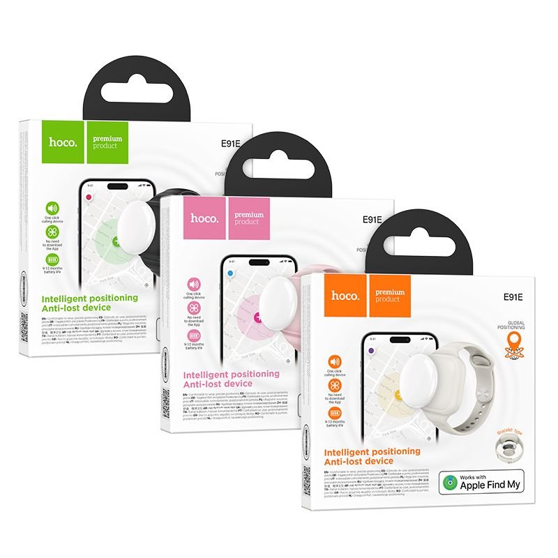 Locator compatible with Apple Find My Hoco E91E bracelet type black - Image 3