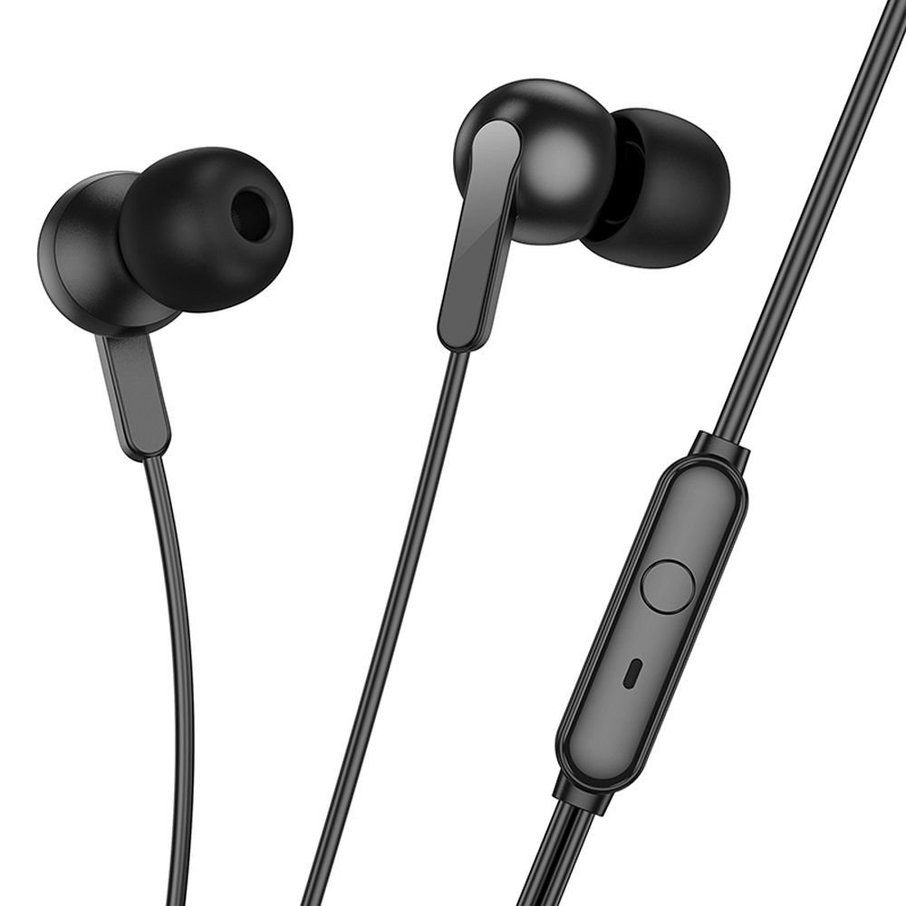 Wire earphones Jack 3,5 mm Hoco M124 black - Image 2