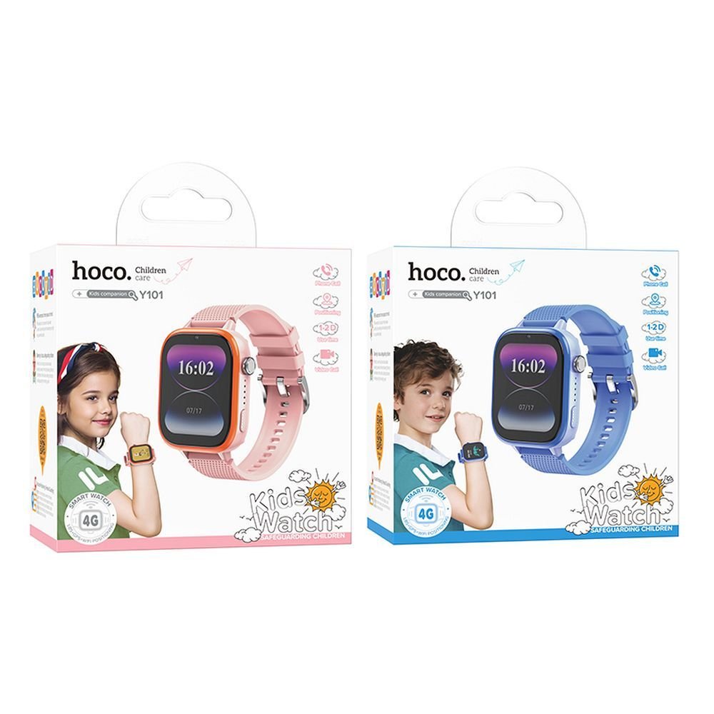 Smartwatch for kids Hoco 1,83` 4G GPS with call function Y101 blue - Image 6