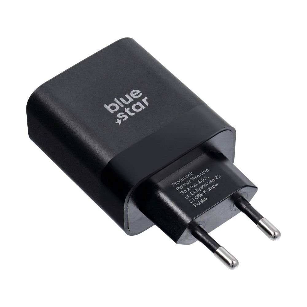 Phone charger Blue Star USB C QC4.0 PD 3A 45W + cable USB C to USB C TFB-TC-45WPD black - Image 2