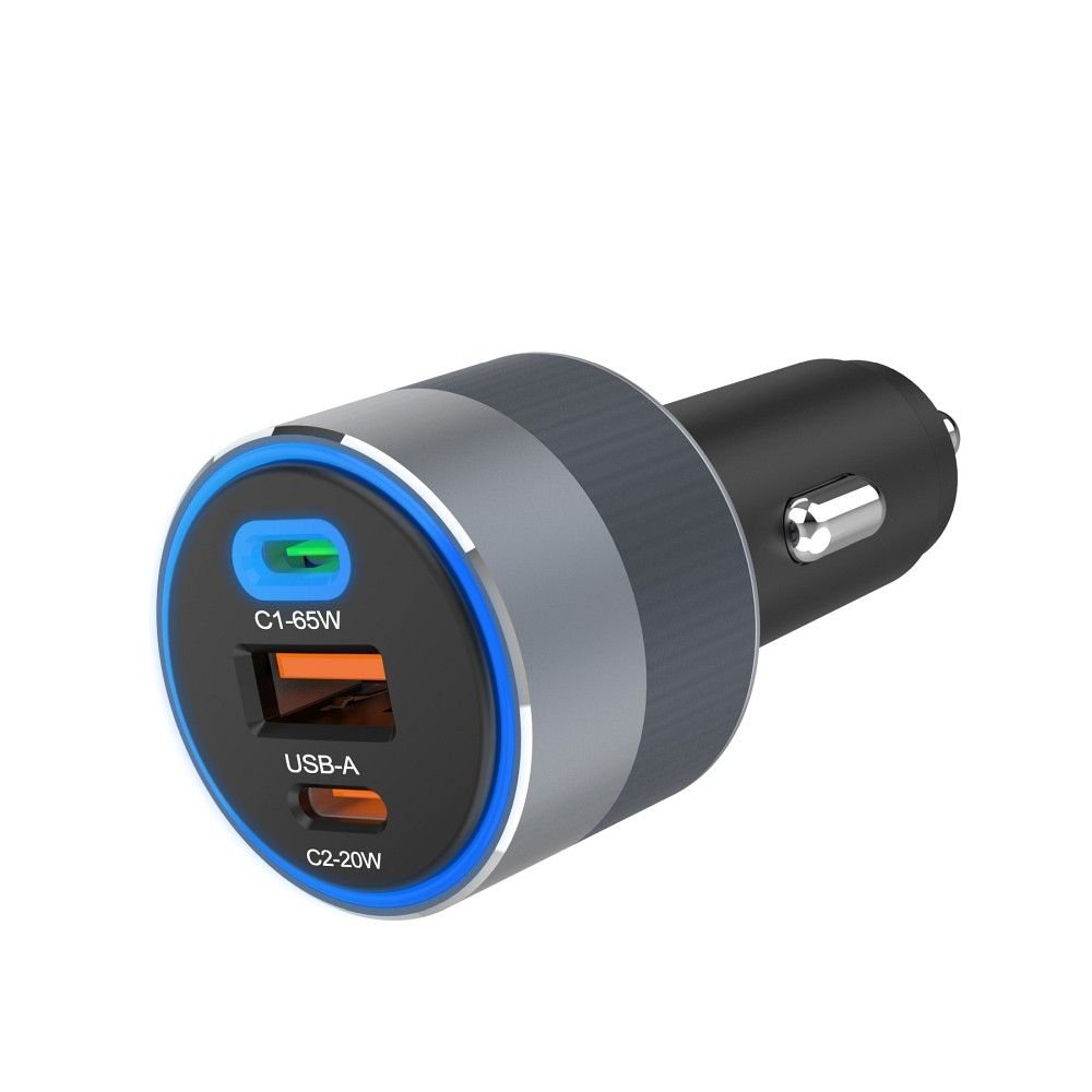 Car charger Forcell F-Energy Alu 2 x USB C + USB A QC4.0 PD SFC2.0 3A 85W gray - Image 3