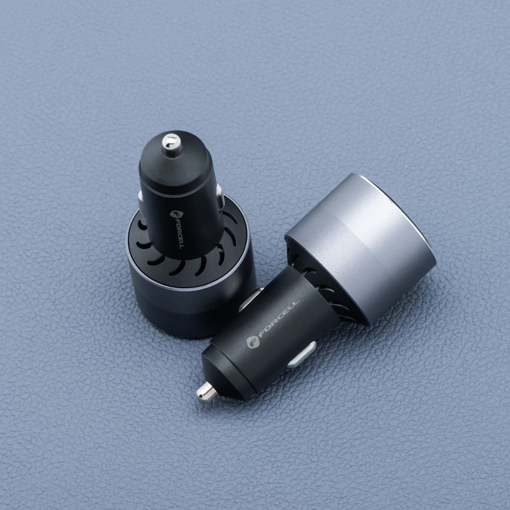 Car charger Forcell F-Energy Alu 2 x USB C + USB A QC4.0 PD SFC2.0 3A 85W gray - Image 12