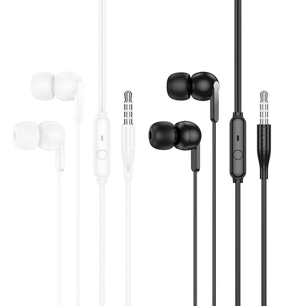 Wire earphones Jack 3,5 mm Hoco M124 black - Image 5