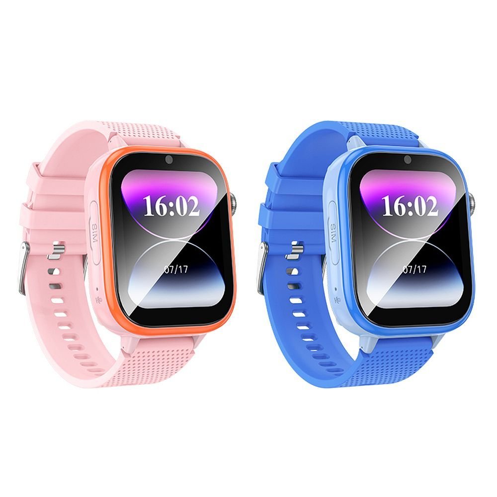 Smartwatch for kids Hoco 1,83` 4G GPS with call function Y101 blue - Image 4