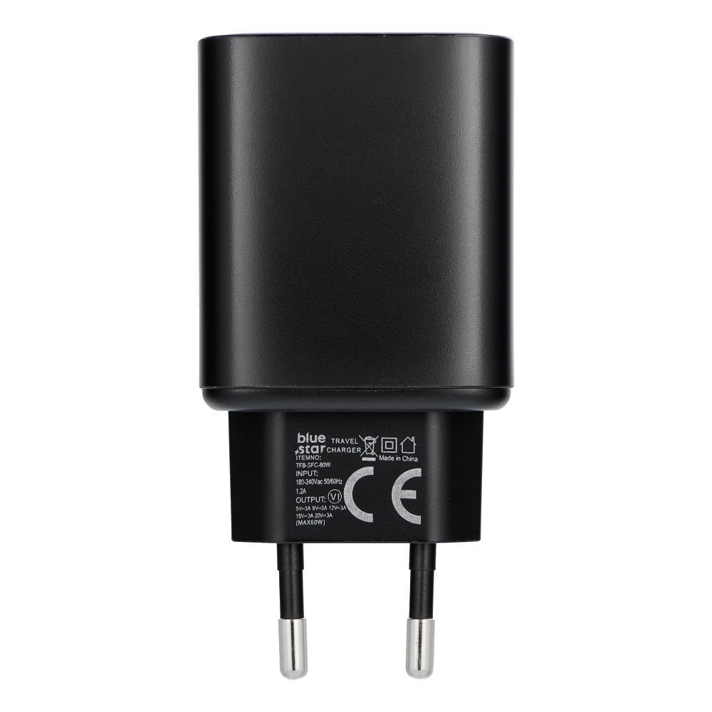 Phone charger Blue Star USB C AVS (iPhone 17Pro/Pro Max) SFC2.0 3A 60W TFB-AVS-60W black - Image 3