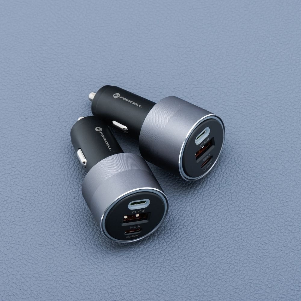 Car charger Forcell F-Energy Alu 2 x USB C + USB A QC4.0 PD SFC2.0 3A 85W gray - Image 11