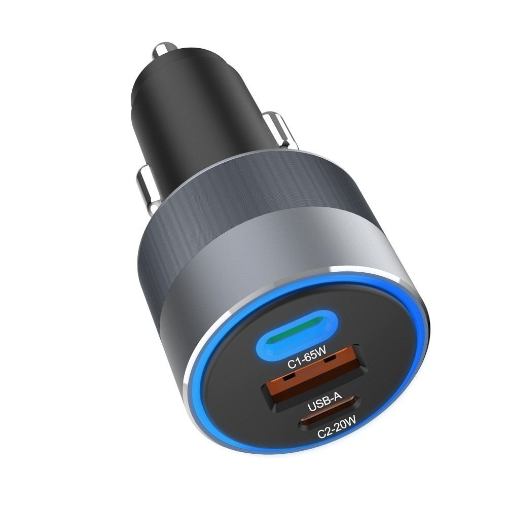 Car charger Forcell F-Energy Alu 2 x USB C + USB A QC4.0 PD SFC2.0 3A 85W gray - Image 4
