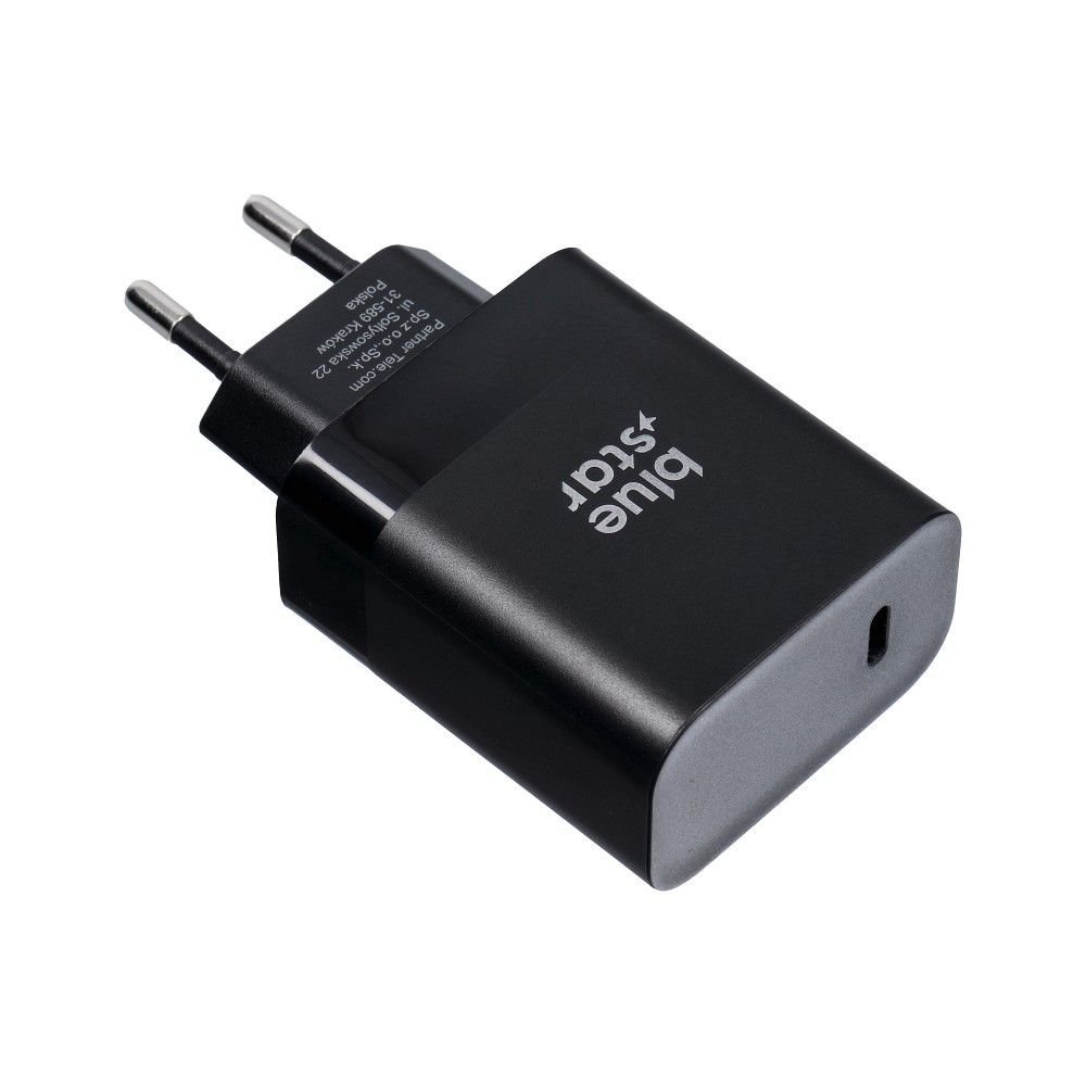 Phone charger Blue Star USB C QC4.0 PD 3A 45W + cable USB C to USB C TFB-TC-45WPD black - Image 4