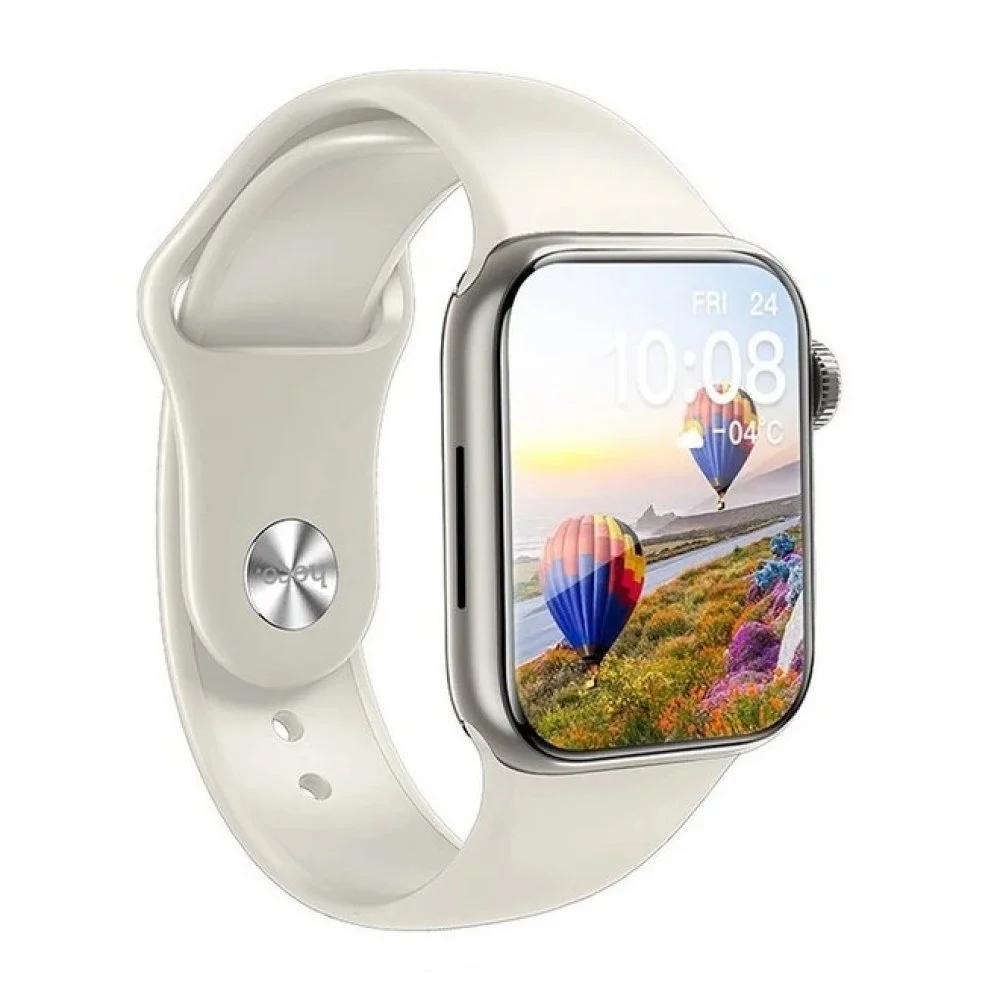 Hoco DY12 Smartwatch με Παλμογράφο και Amoled οθόνη - Μπεζ - Image 2