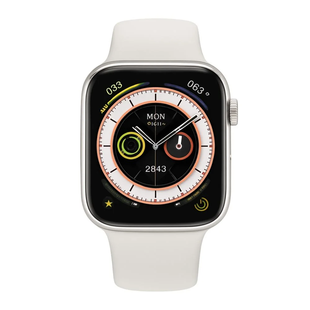 Hoco DY12 Smartwatch με Παλμογράφο και Amoled οθόνη - Μπεζ