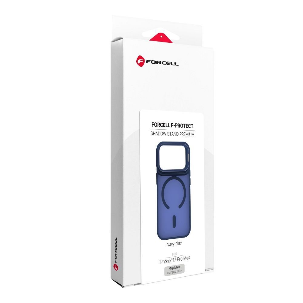 Case for iPhone 17 Pro Max / 18 Pro Max Forcell F-Protect Shadow Stand Premium compatible with MagSafe navy blue - Image 5
