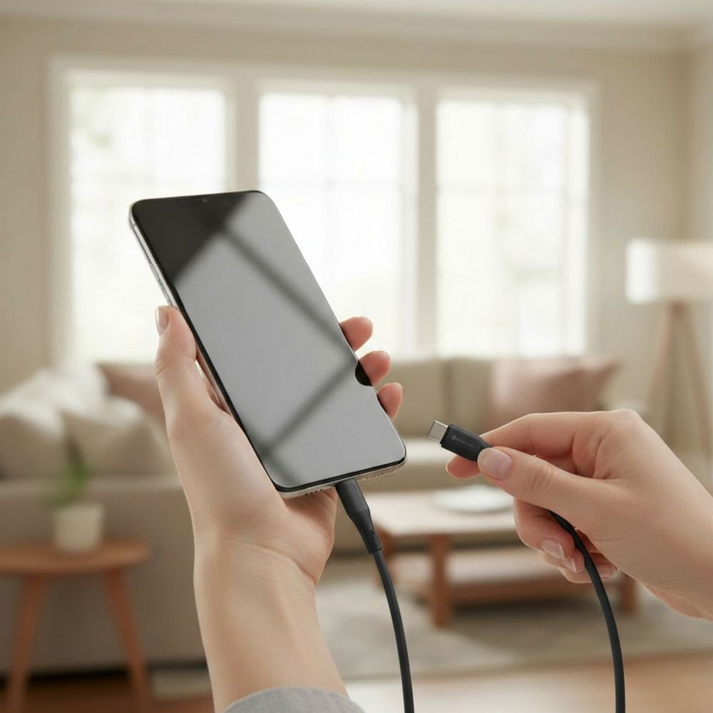 Cable USB A to USB C Forcell F-Energy QC4.0 3A 66W Silicone 1 m C342 black - Image 11