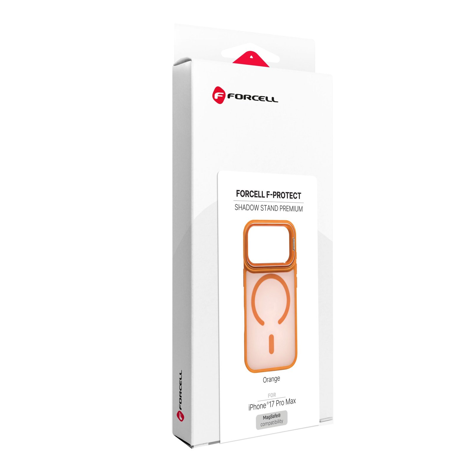 Case for iPhone 17 Pro Max / 18 Pro Max Forcell F-Protect Shadow Stand Premium compatible with MagSafe orange - Image 5