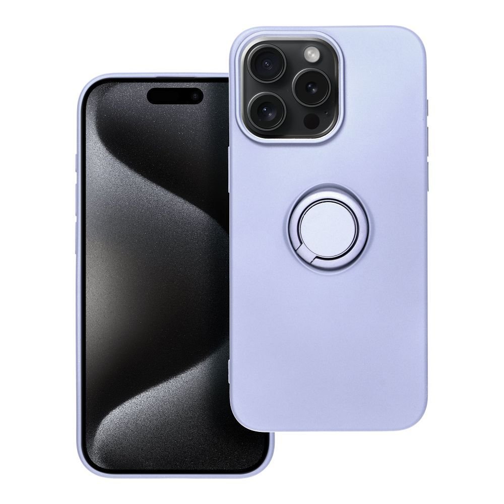 Case for iPhone 15 PRO MAX Silicone Ring purple - Image 10