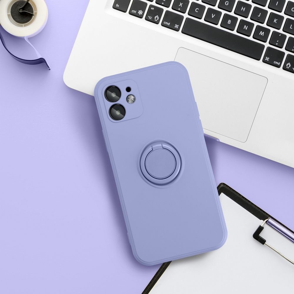 Case for iPhone 15 PRO MAX Silicone Ring purple - Image 6