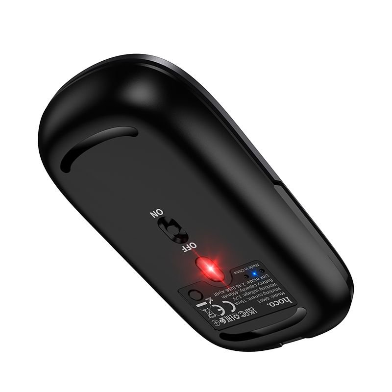 Wireless mouse dual-mode (Bluetooth, 2.4G) 1600 dpi Hoco GM43 grey - Image 3