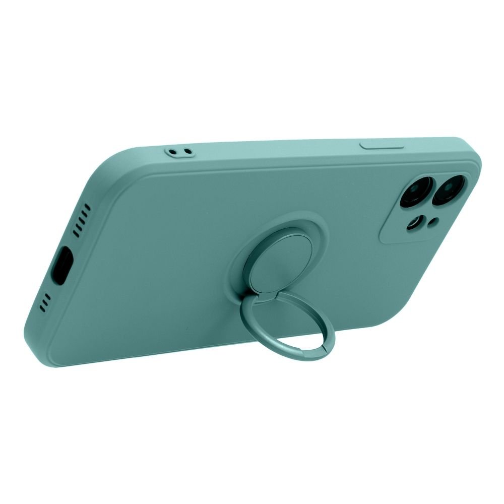 Case for iPhone 15 PRO MAX Silicone Ring green - Image 3