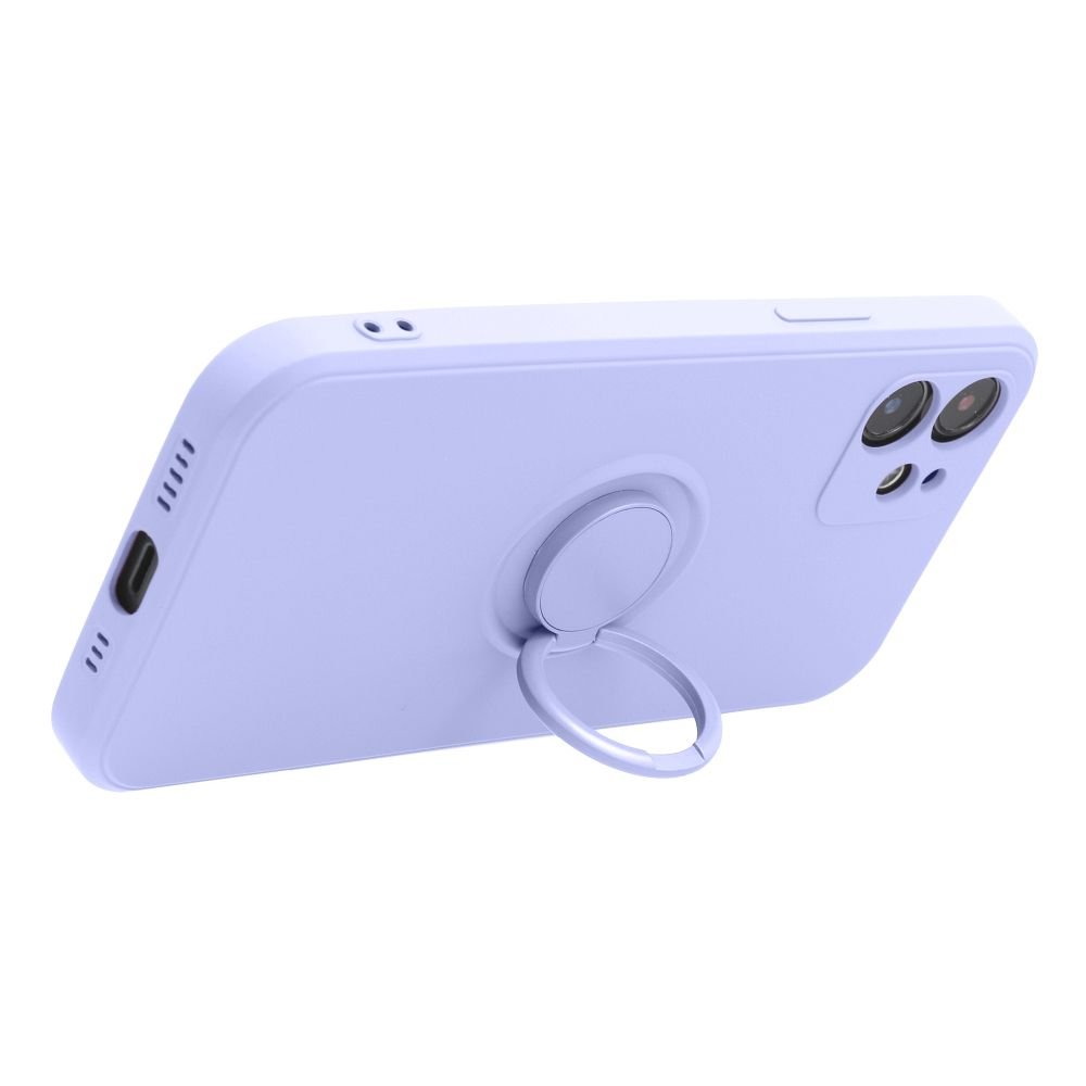 Case for iPhone 15 PRO MAX Silicone Ring purple - Image 3