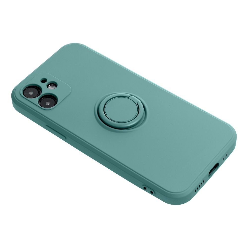 Case for iPhone 15 PRO MAX Silicone Ring green - Image 4