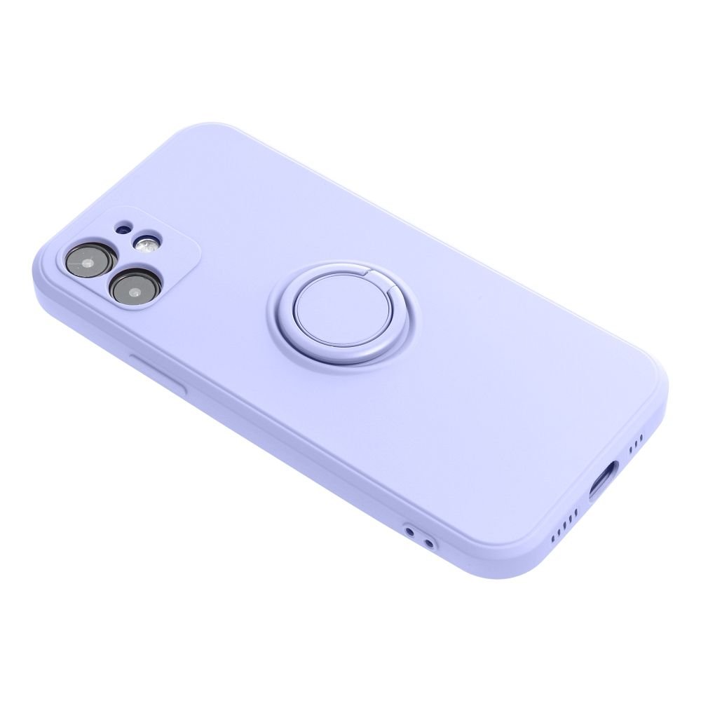 Case for iPhone 15 PRO MAX Silicone Ring purple - Image 4